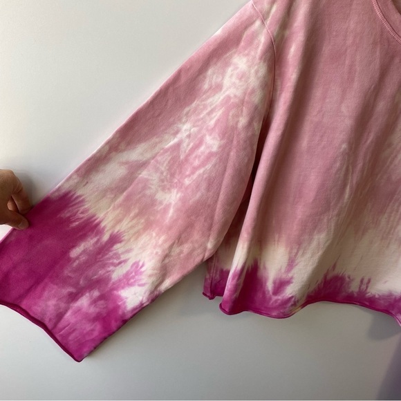 APPARIS Satya Wide Sleeve Tie Dye Sweater! Pink Sweatshirt Large - Picture 6 of 10